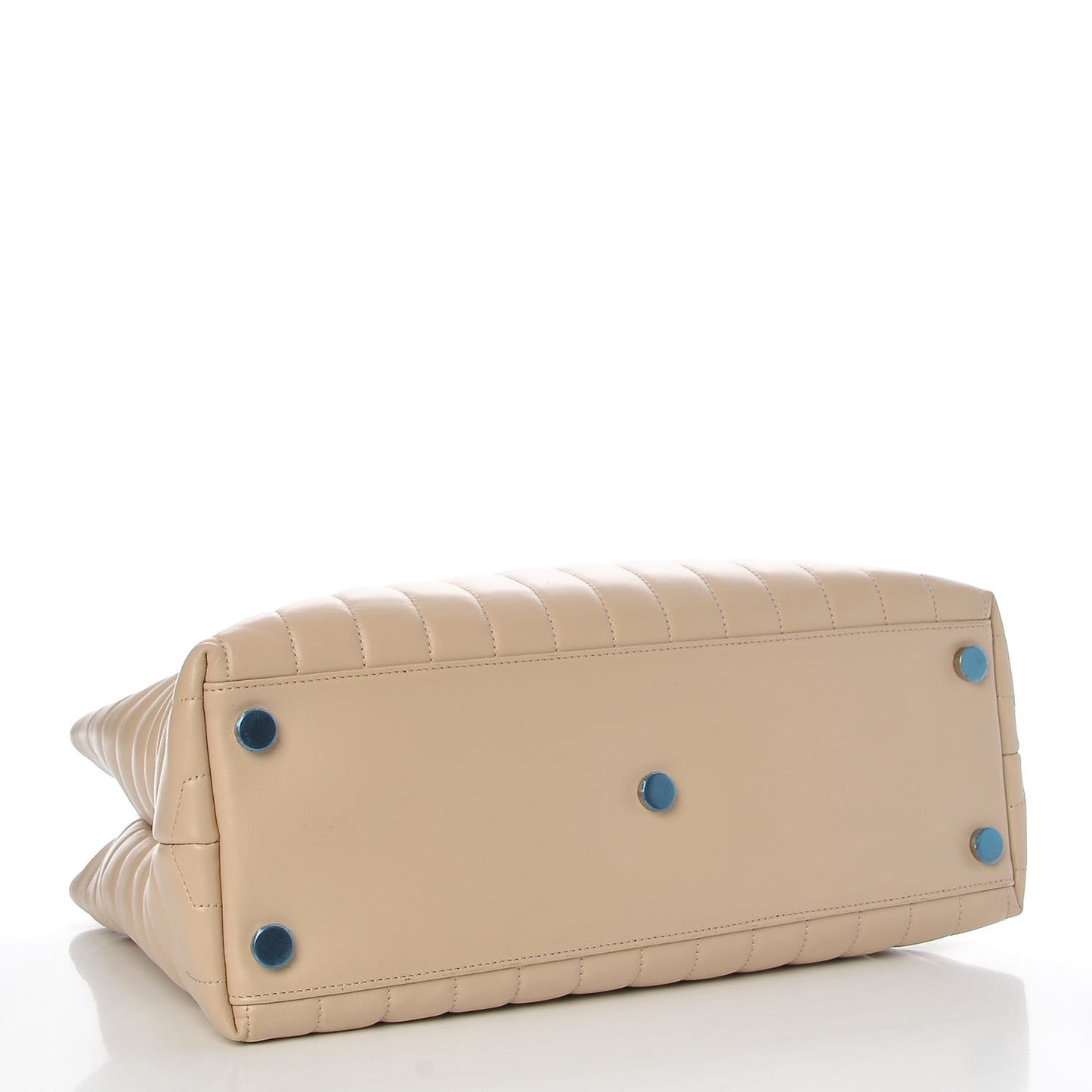 Calfskin Y Quilted Monogram Large Loulou Shopper Nude Powder