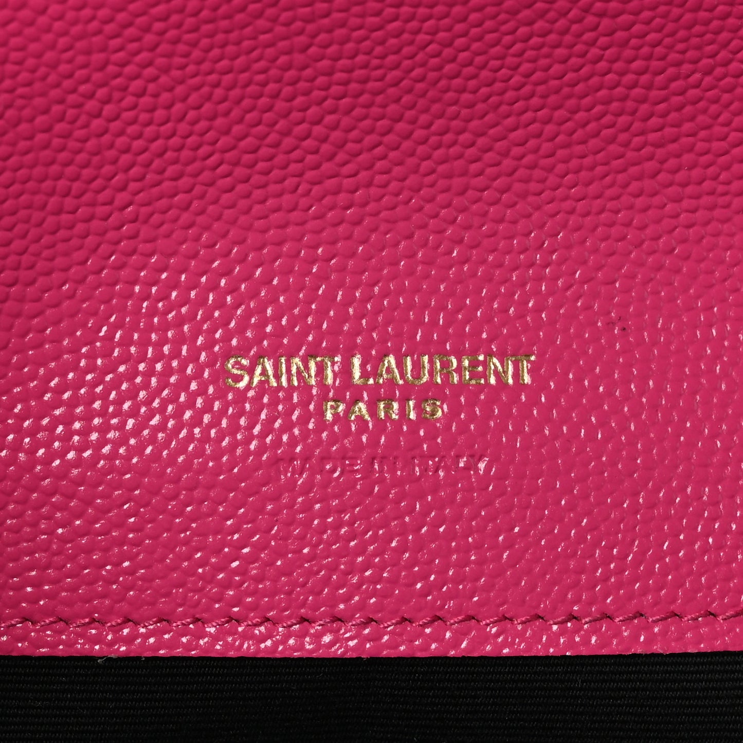 Grain De Poudre Matelasse Chevron Monogram Envelope Clutch Fuxia Couture
