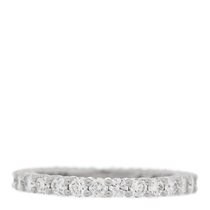 Tiffany Platinum Diamond 2.2mm Full Circle Forever Band Ring 49 4.75 3 of 4