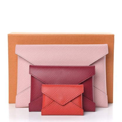 Louis Vuitton Epi Kirigami Pochette Set Rose Ballerine Fuchsia Coquelicot 13 of 13