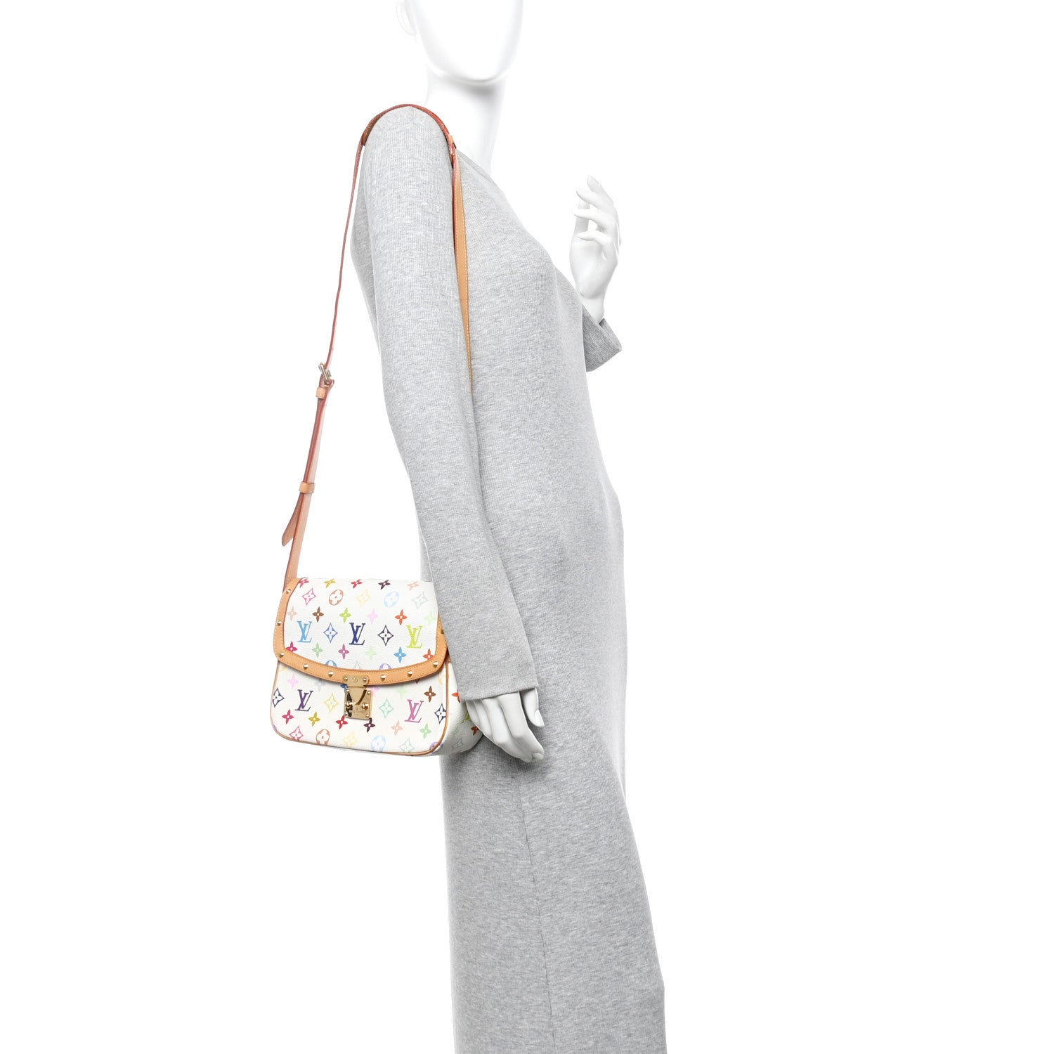 Louis Vuitton Monogram Multicolor Sologne White 2 of 9