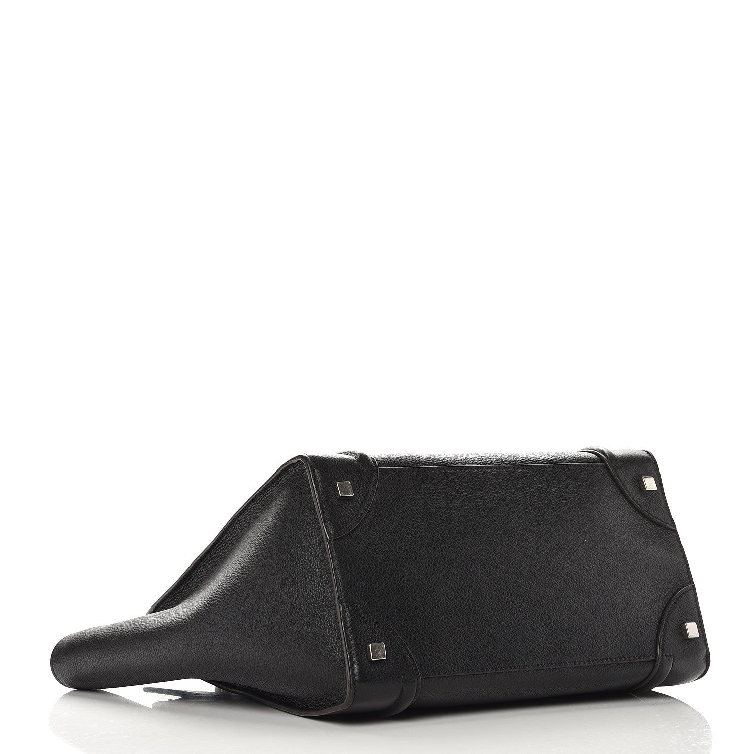 Celine Drummed Calfskin Mini Luggage Black 4 of 8