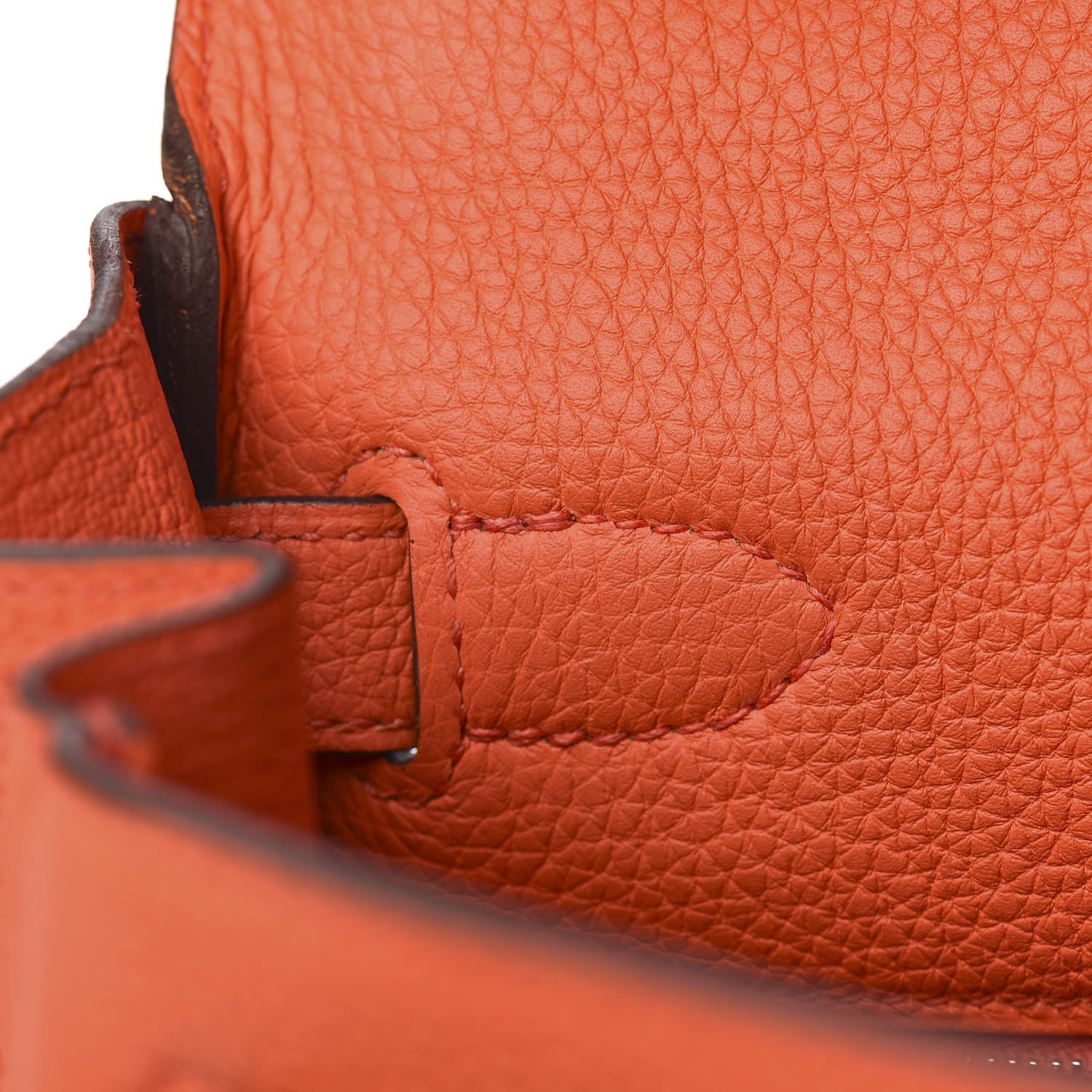 Hermes Togo Kelly Retourne 28 Orange Poppy 7 of 34