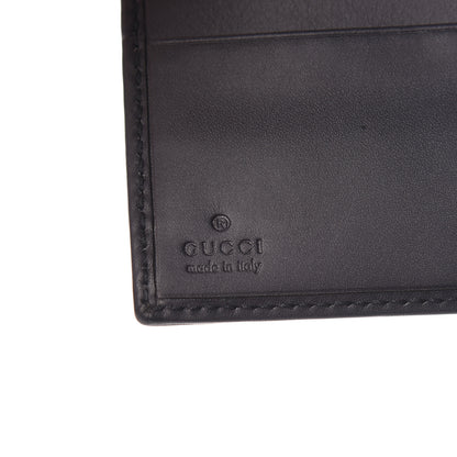 Gucci Calfskin Vintage Web Bi-Fold Wallet Navy 6 of 9
