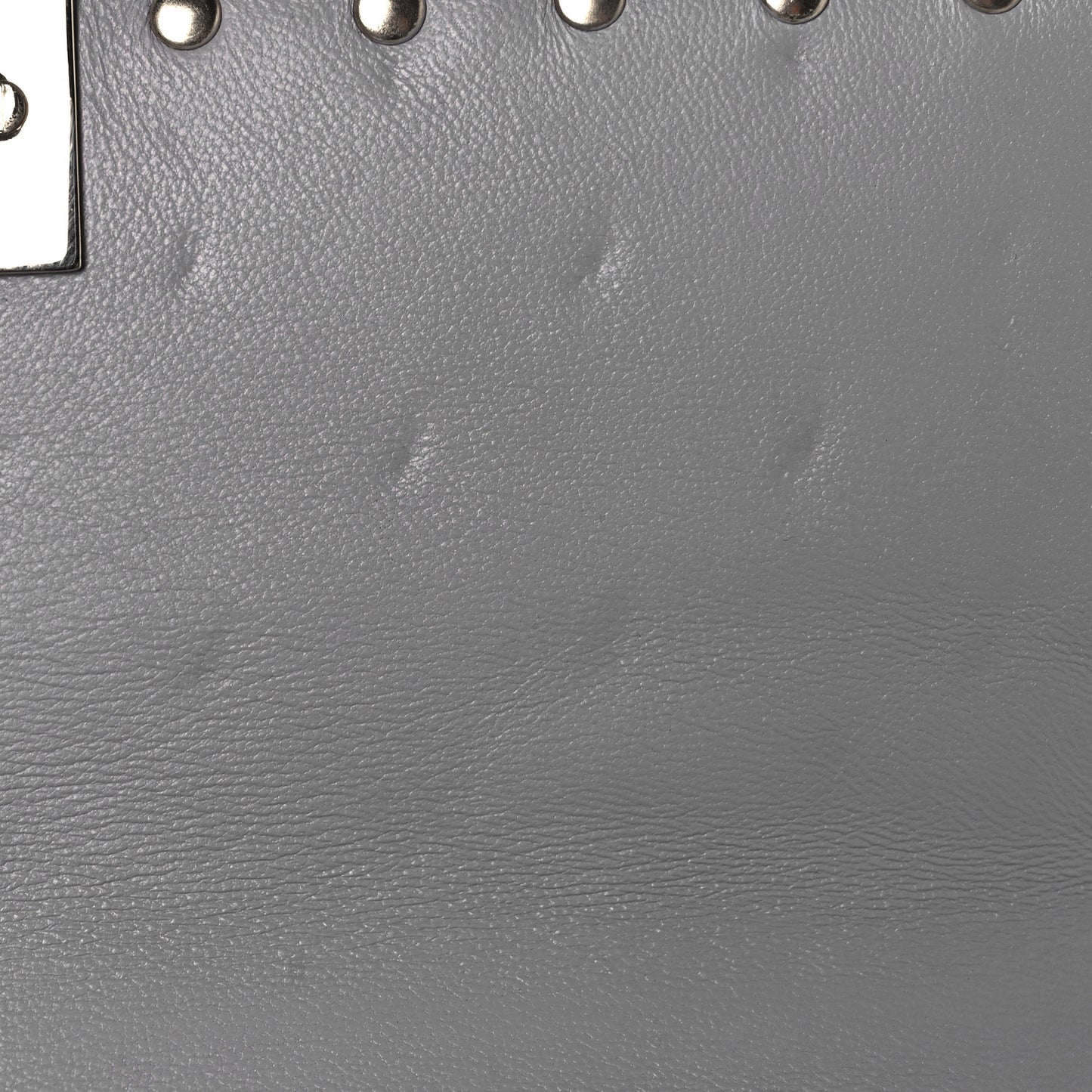 Nappa Medium Rockstud Spike Shoulder Bag Grey