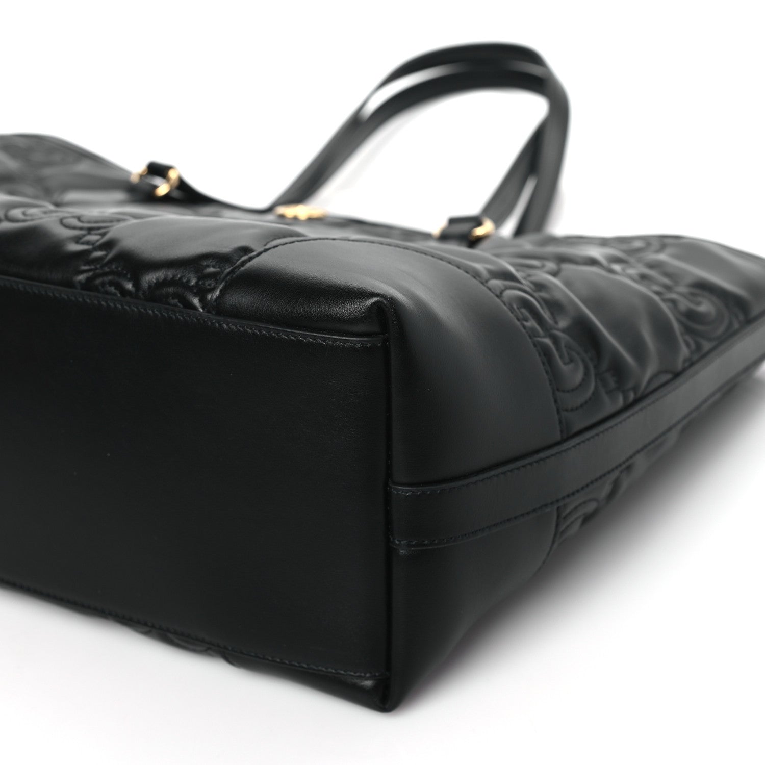 Gucci Calfskin GG Matelasse Medium Ophidia Shopping Tote Black 9 of 9