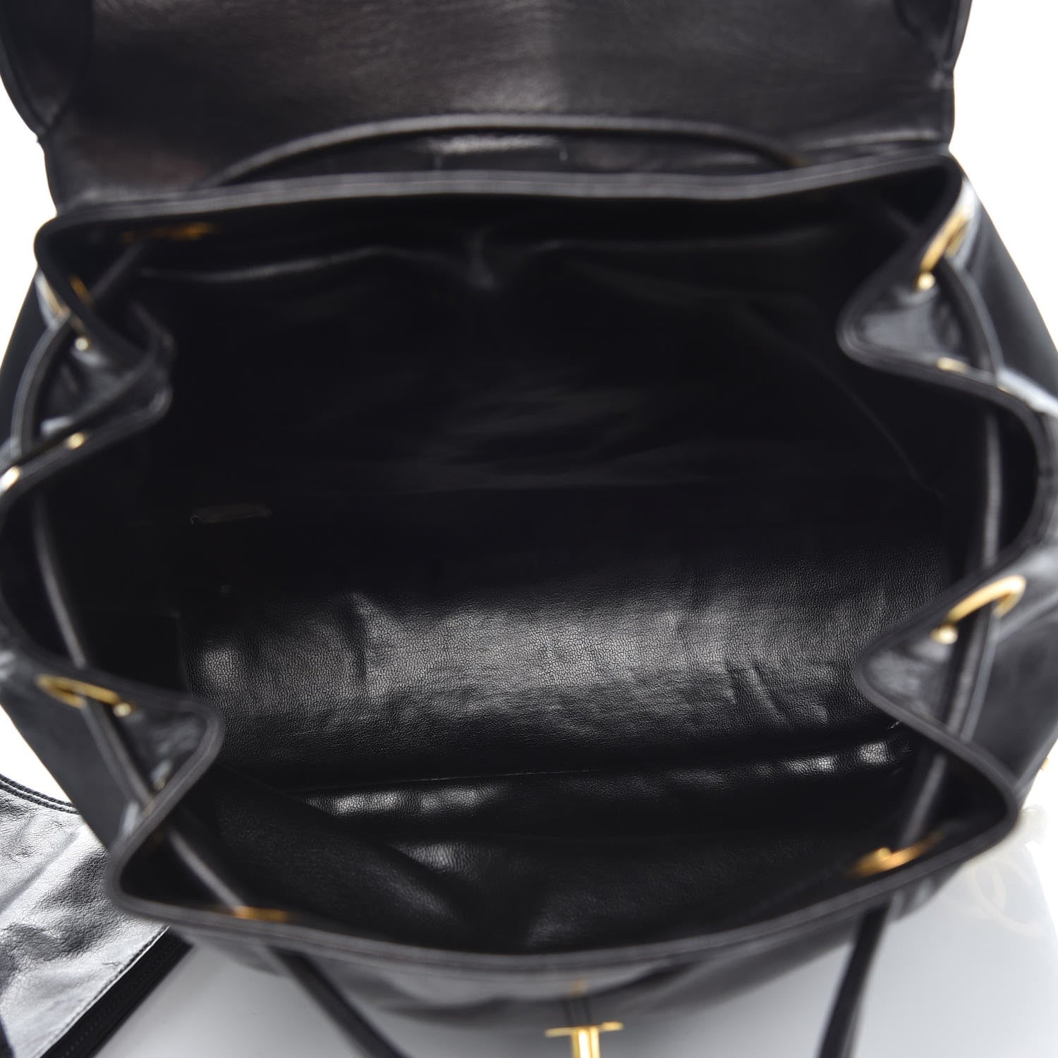 Chanel Lambskin CC Backpack Black 5 of 10