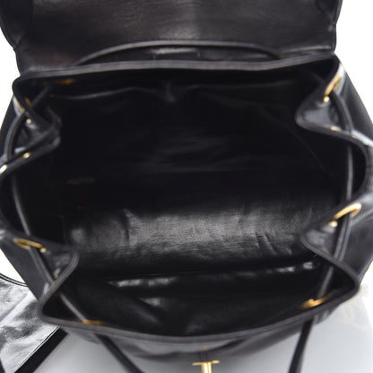 Chanel Lambskin CC Backpack Black 5 of 10