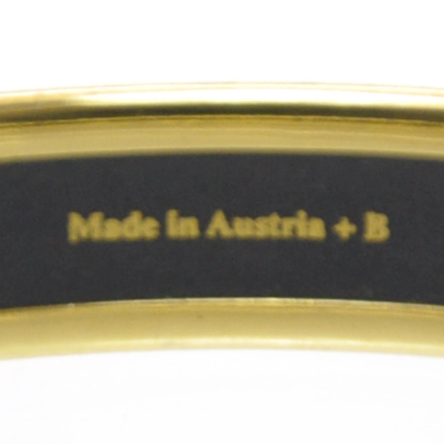 Hermes Thin Enamel Bangle Wheat Print 2 of 5