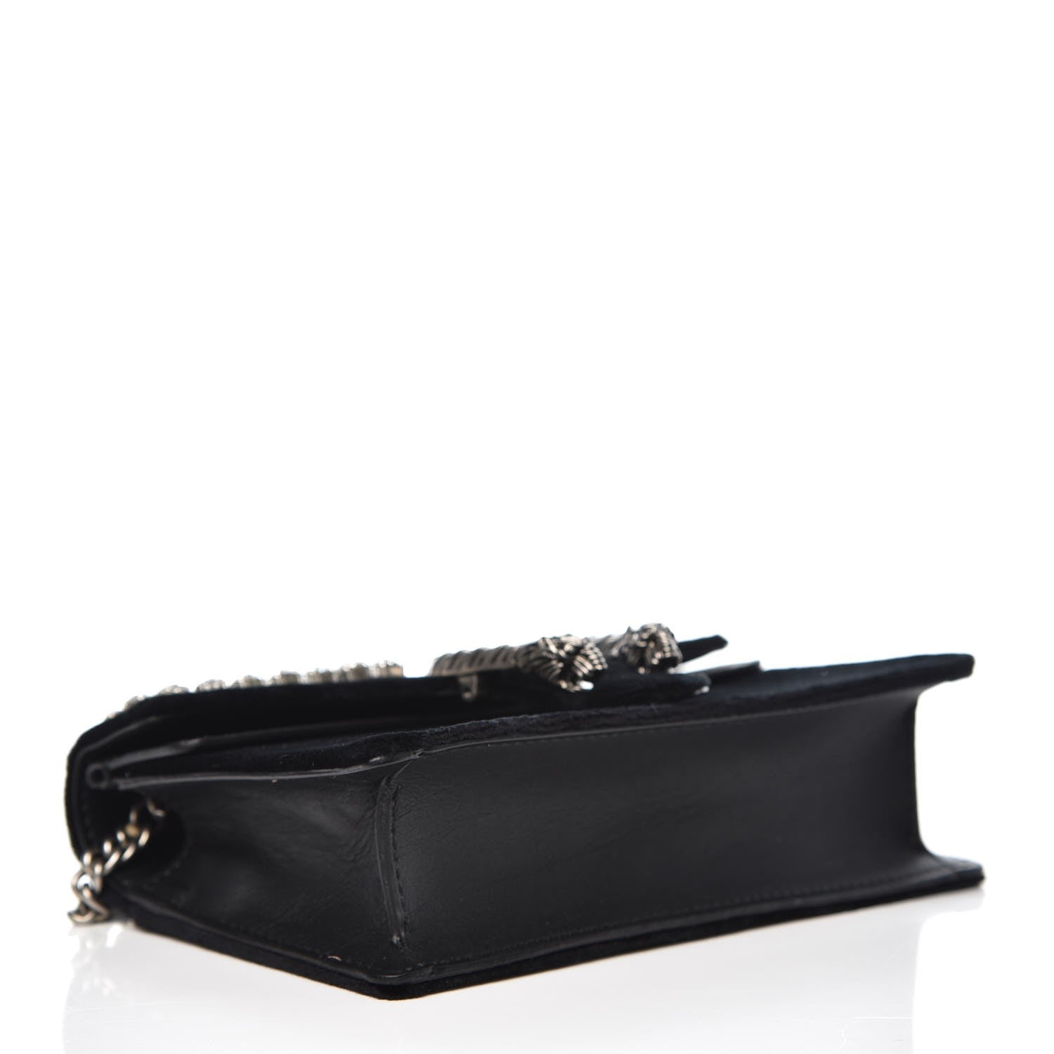 Gucci Velvet Crystal Super Mini Dionysus Shoulder Bag Black 4 of 7