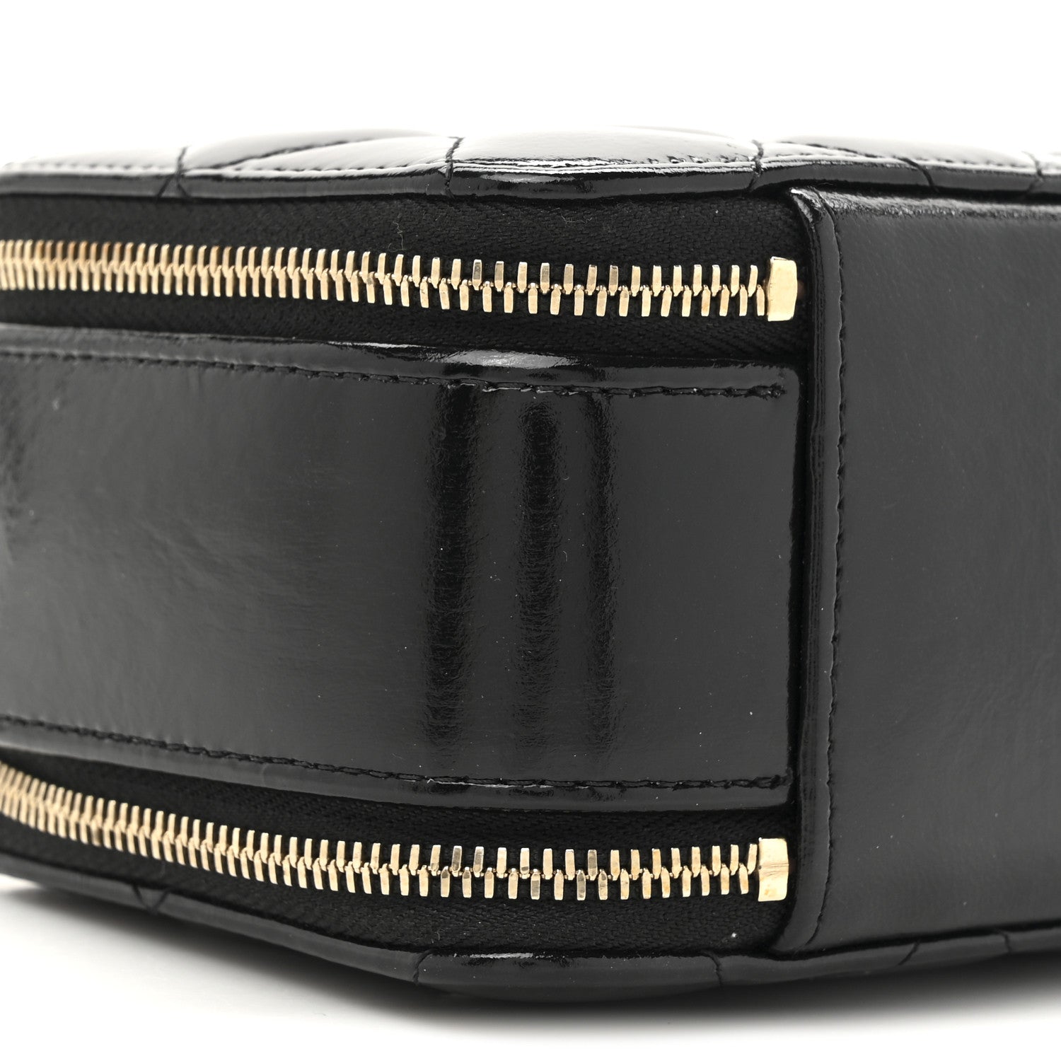 Chanel Patent Quilted Top Handle Small Vanity Case Black 11 of 12