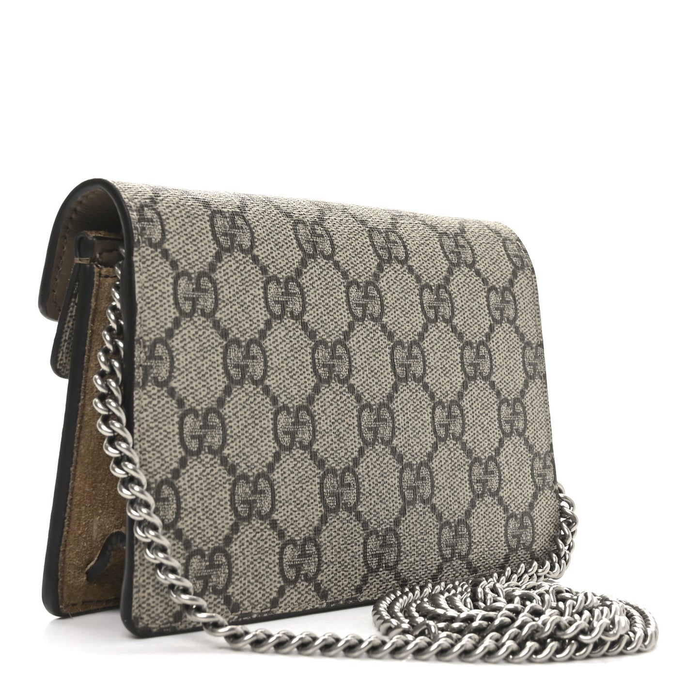 GG Supreme Monogram Super Mini Dionysus Shoulder Bag Taupe