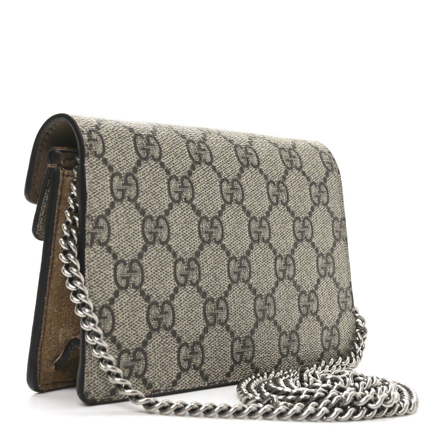 Gucci GG Supreme Monogram Super Mini Dionysus Shoulder Bag Taupe 3 of 11