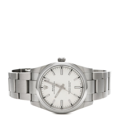 Rolex Stainless Steel 34mm Oyster Perpetual Watch White 114200 2 of 5