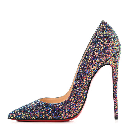 Christian Louboutin Glitter So Kate Dragonfly 120 Pumps 38 China Blue 1 of 8