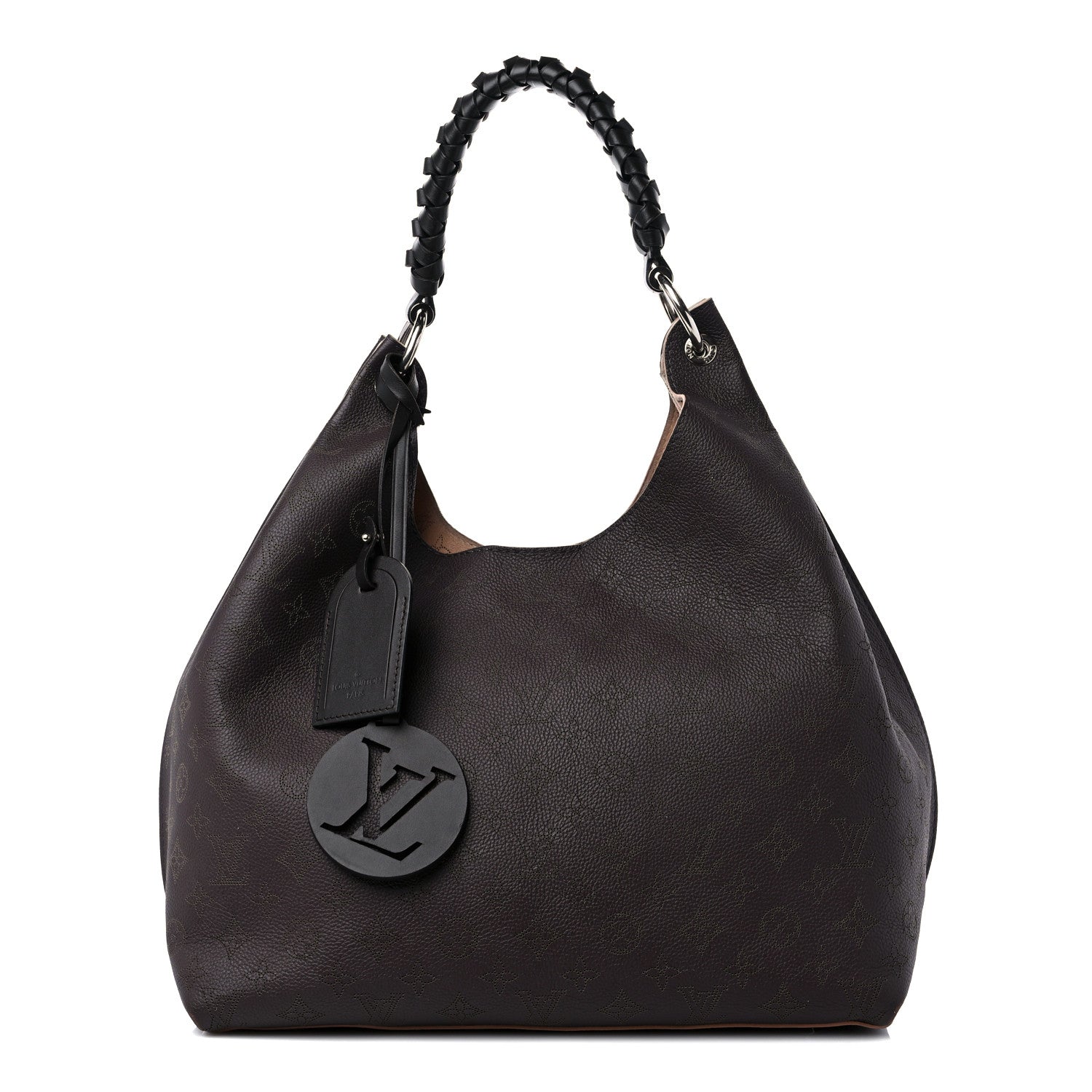 Louis Vuitton Mahina Carmel Hobo Chocolate 1 of 10