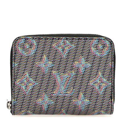 Louis Vuitton LOUIS VUITTON Calfskin Monogram LV Pop Zippy Coin Purse Blue 1 of 7
