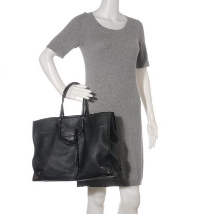 Balenciaga Supple Calfskin Papier A4 Tote Black 2 of 7