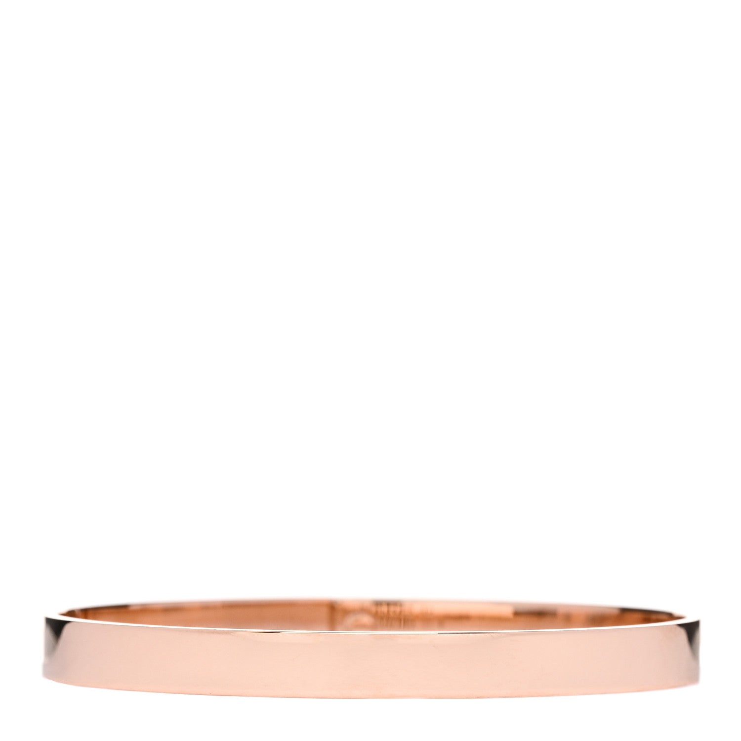 Hermes 18K Rose Gold Diamond PM Kelly Pave Bracelet SH 2 of 4