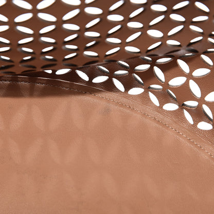 Alaia Calfskin Laser Cut Petale Tote Black 10 of 18