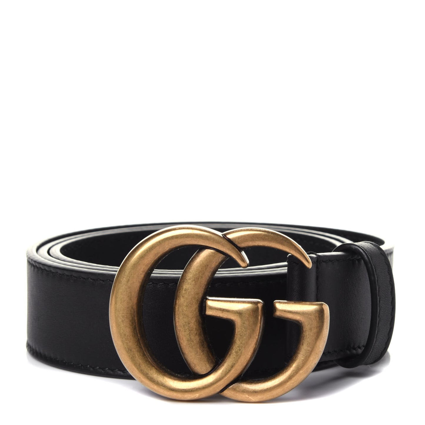 Calfskin Double G 30mm Belt 80 32 Black