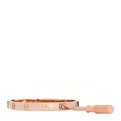 Cartier 18K Pink Gold LOVE Bracelet 17 3 of 8
