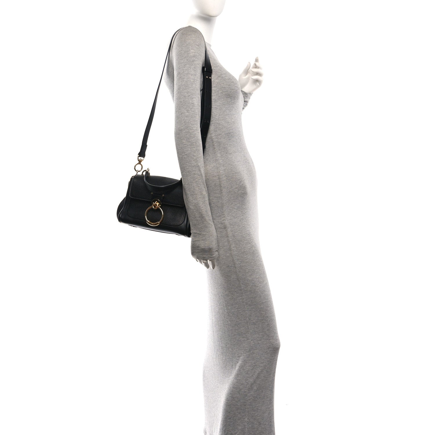 Chloe Calfskin Mini Tess Day Bag Black 2 of 9