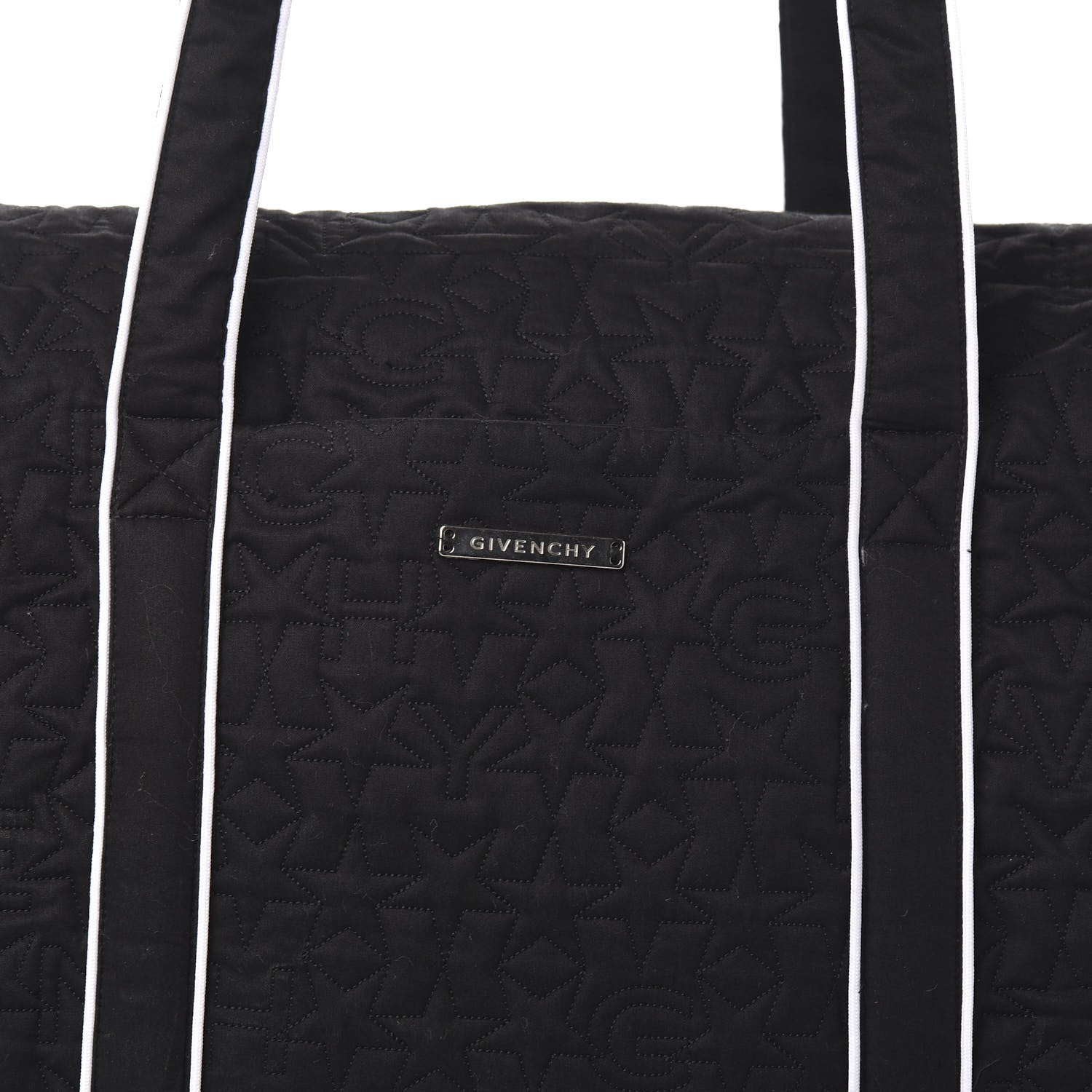 Givenchy Nylon Quilted Stars Diaper Bag Black 8 of 8