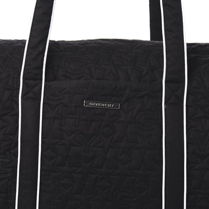 Givenchy Nylon Quilted Stars Diaper Bag Black 8 of 8