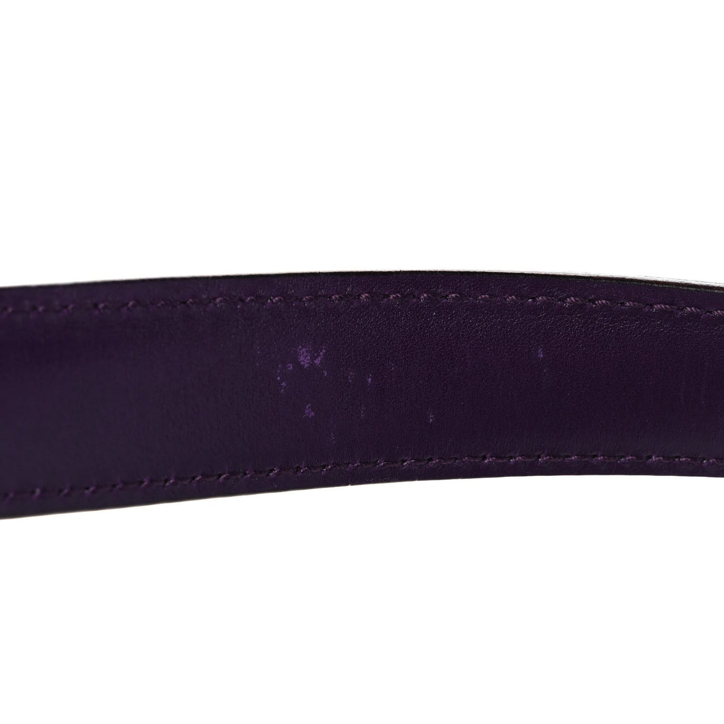 Patent Horsebit Treasure Flap Purple