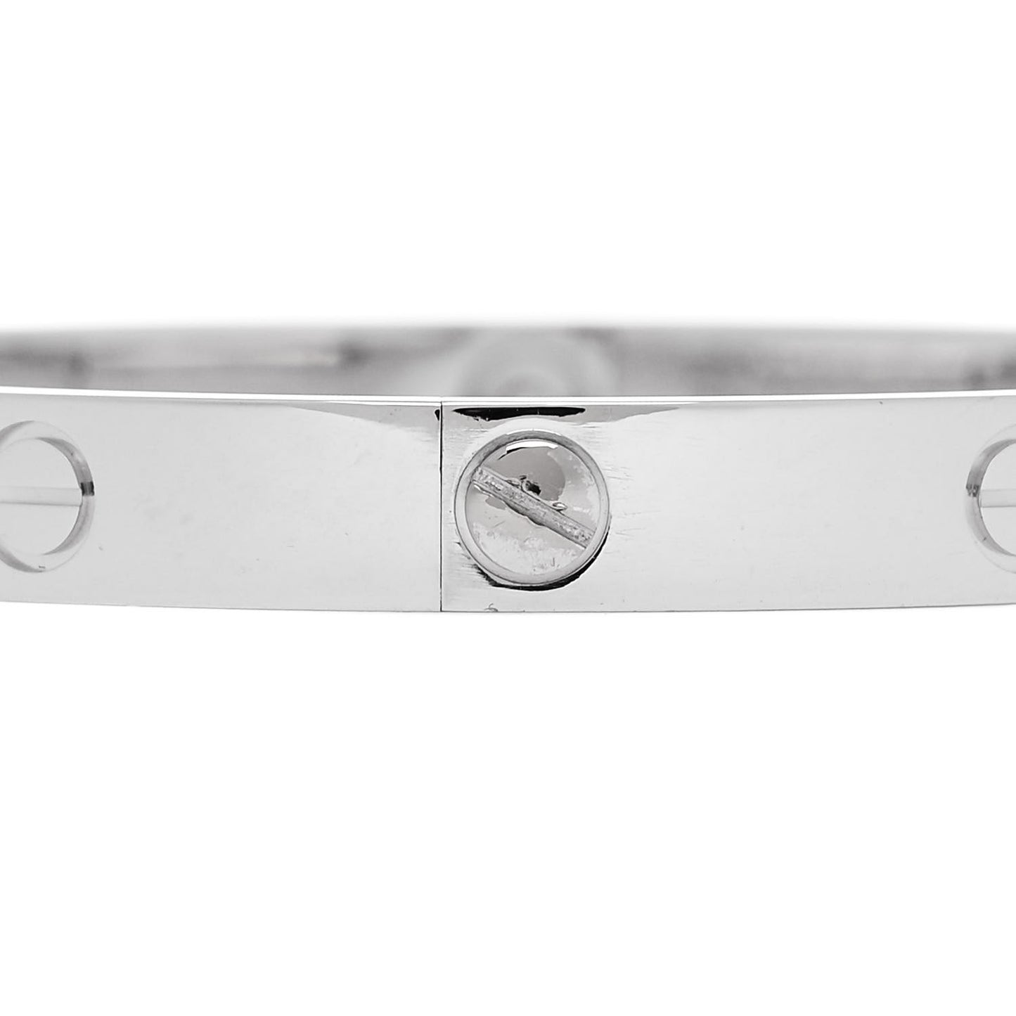 18K White Gold 4 Diamond LOVE Bracelet 18