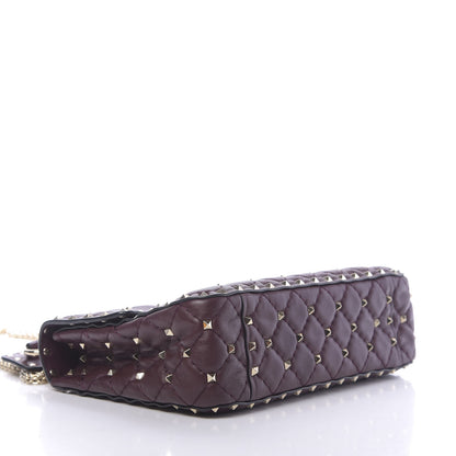 Valentino Garavani Nappa Medium Rockstud Spike Shoulder Bag Rubin 4 of 10