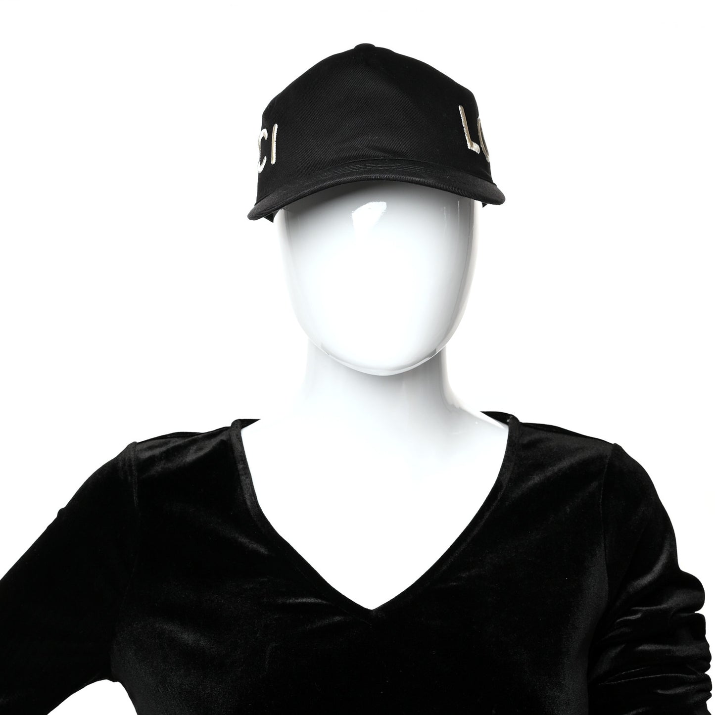 Cotton Loved Gucci Baseball Hat S Black