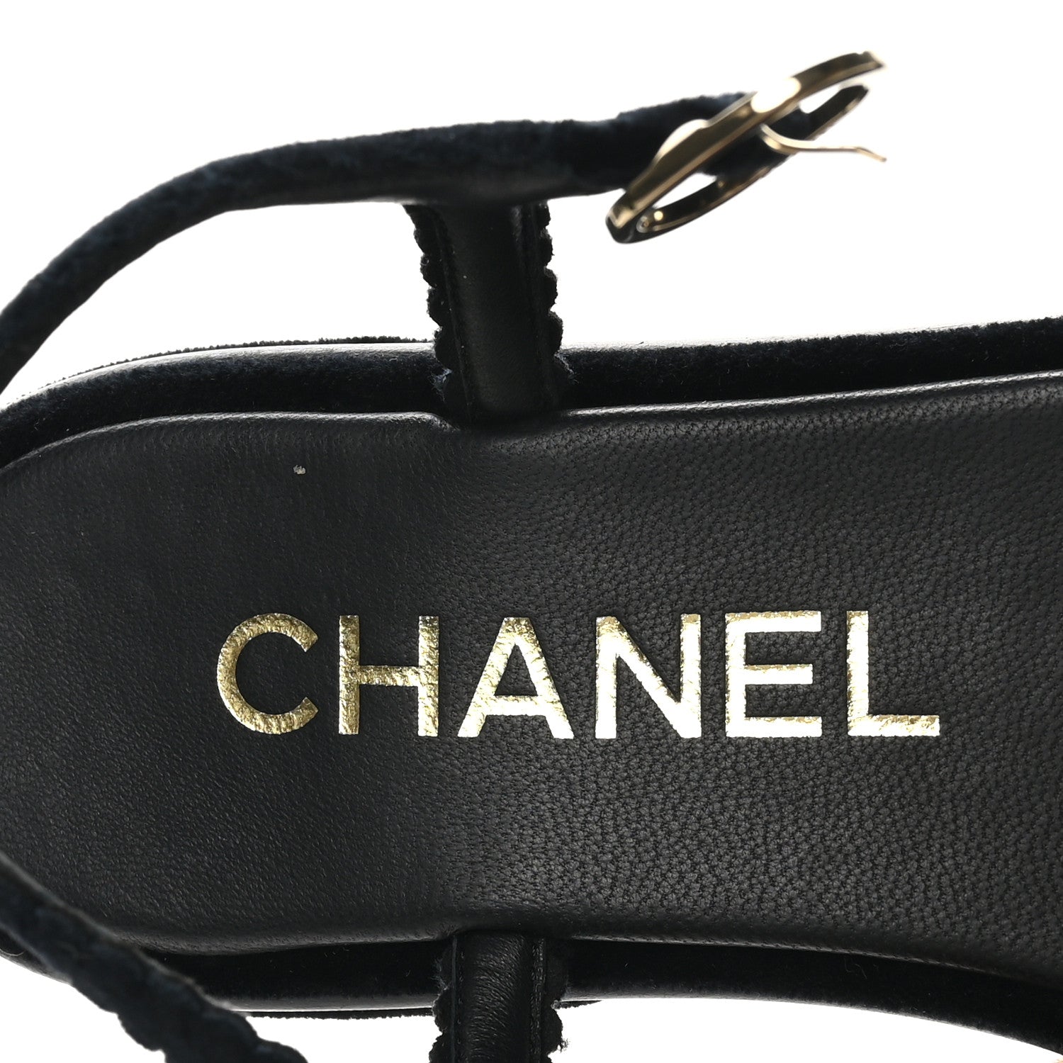 Chanel Velvet Pearl Camellia Thong Sandals 38 Black 8 of 10