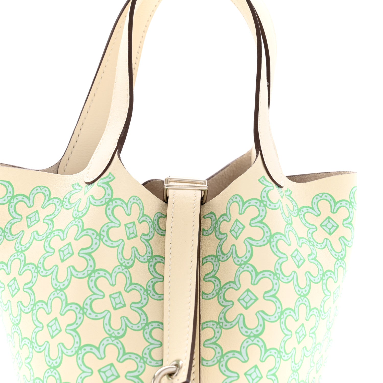 Hermes Swift Micro Lucky Daisy Picotin Lock Nata Vert 8 of 10