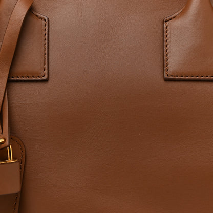 Burberry Calfskin Canvas Medium Cube Bowling Bag Malt Brown 8 of 16