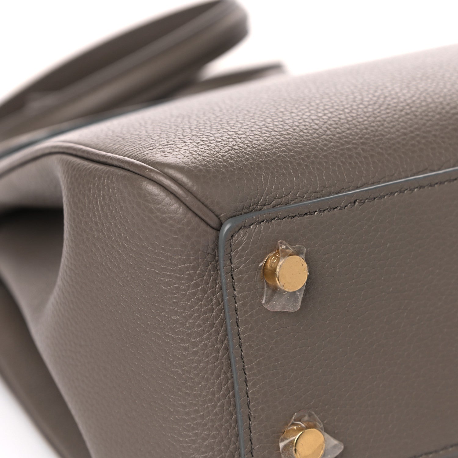 Celine Grained Calfskin Small 16 Top Handle Bag Pebble 12 of 14