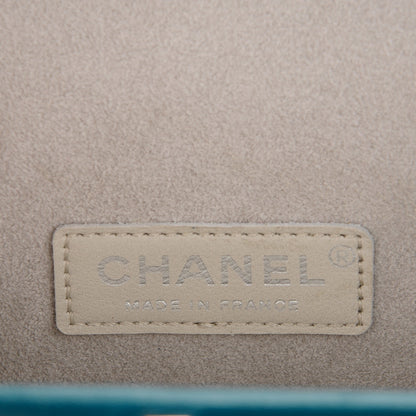 Chanel Lambskin Quilted Clutch Dark Blue 6 of 7
