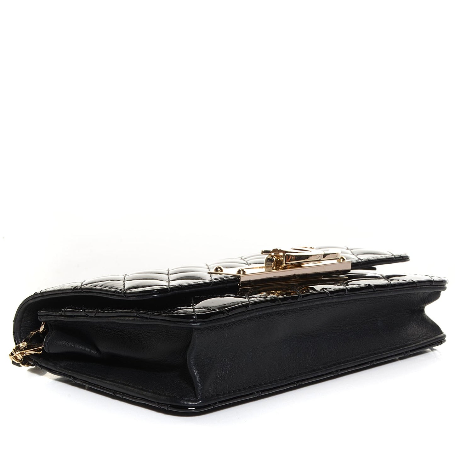 Patent Golden Class Wallet on Chain WOC Black