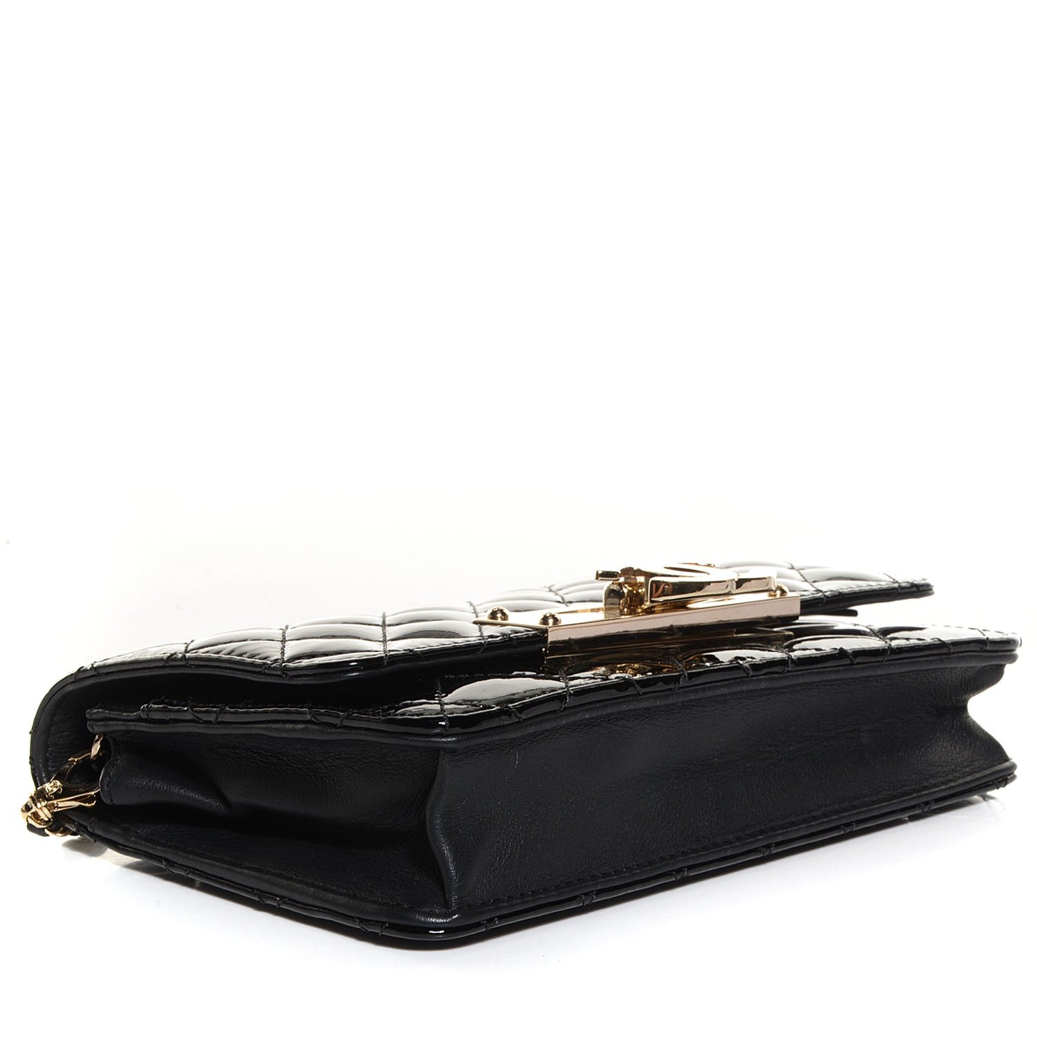 Chanel Patent Golden Class Wallet on Chain WOC Black 3 of 8