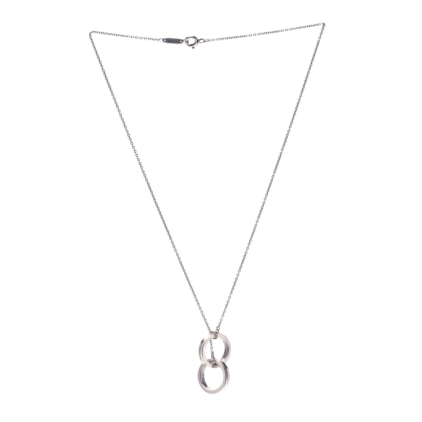 Sterling Silver 1837 Interlocking Circles Pendant Necklace