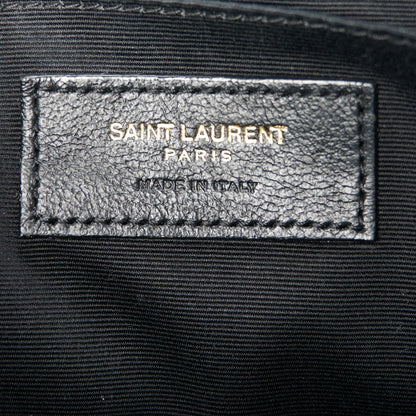Saint Laurent Calfskin Matelasse Monogram Lou Camera Bag Storm 6 of 10