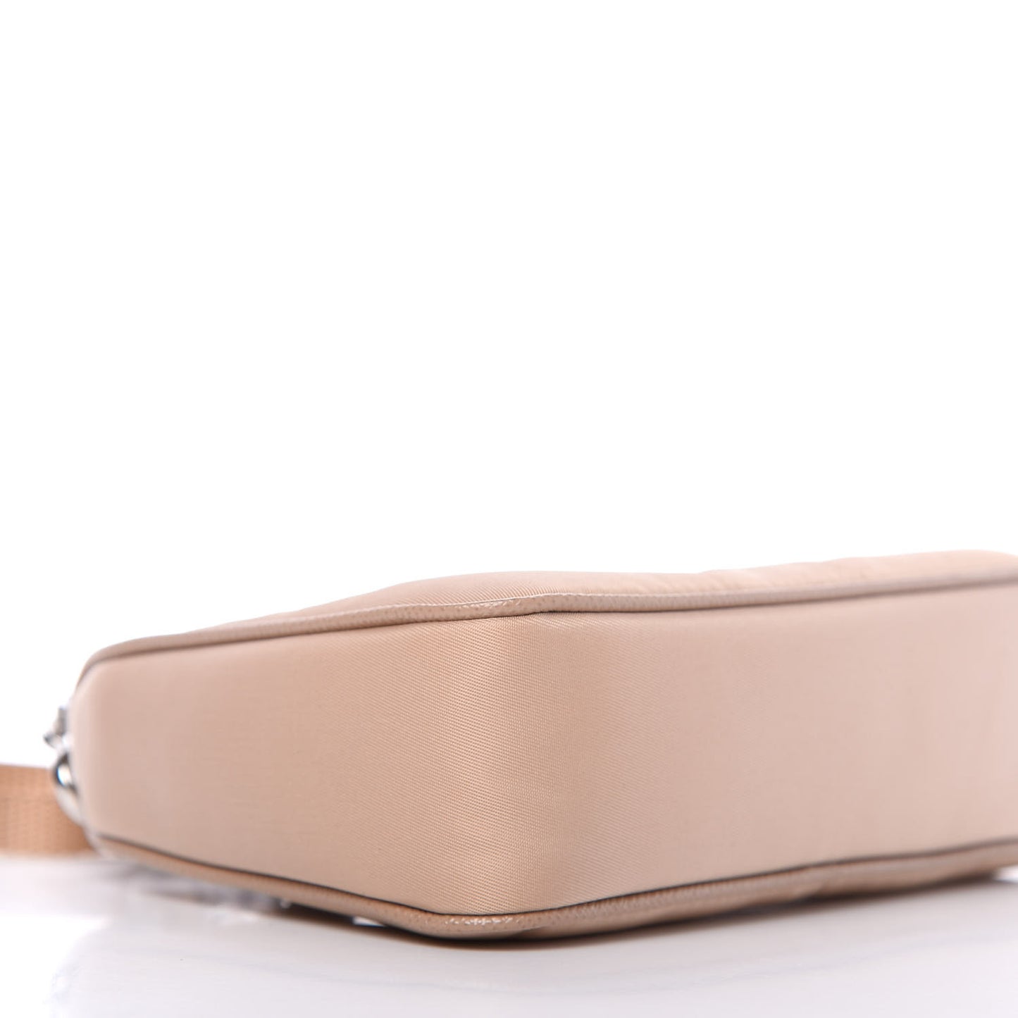Tessuto Nylon Saffiano Mini Re-Edition 2000 Shoulder Bag Cammeo