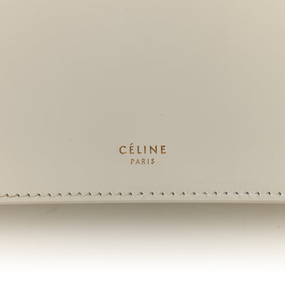Celine Box Calfskin Medium Clasp Bag White 6 of 8