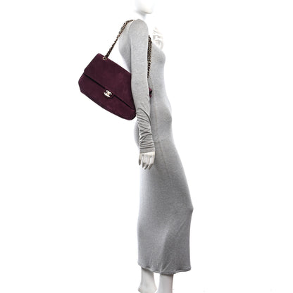 Chanel Suede Calfskin Small Souplissimo Maxi Flap Burgundy 2 of 11