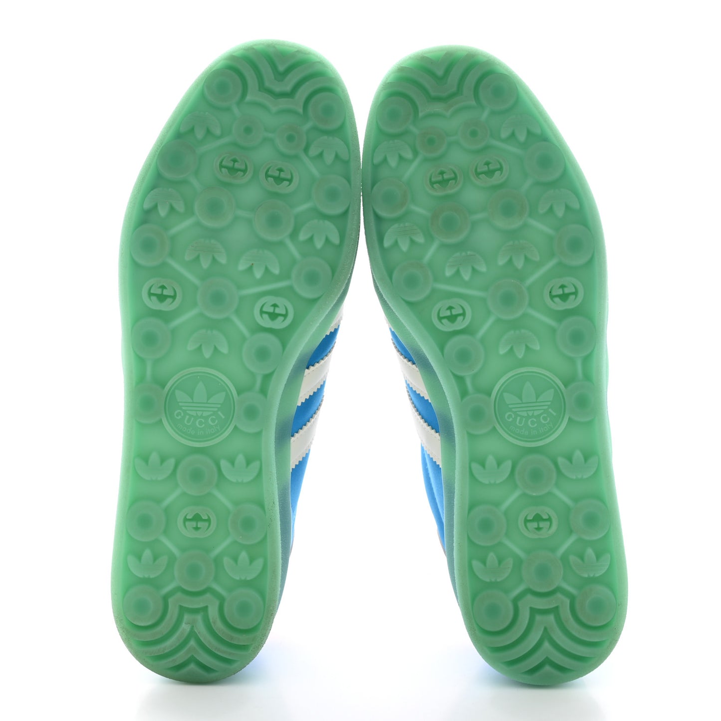 X ADIDAS Silk Duchesse Demetra Rubber Womens Gazelle Sneakers 11.5 Jade Capri Avio Off White
