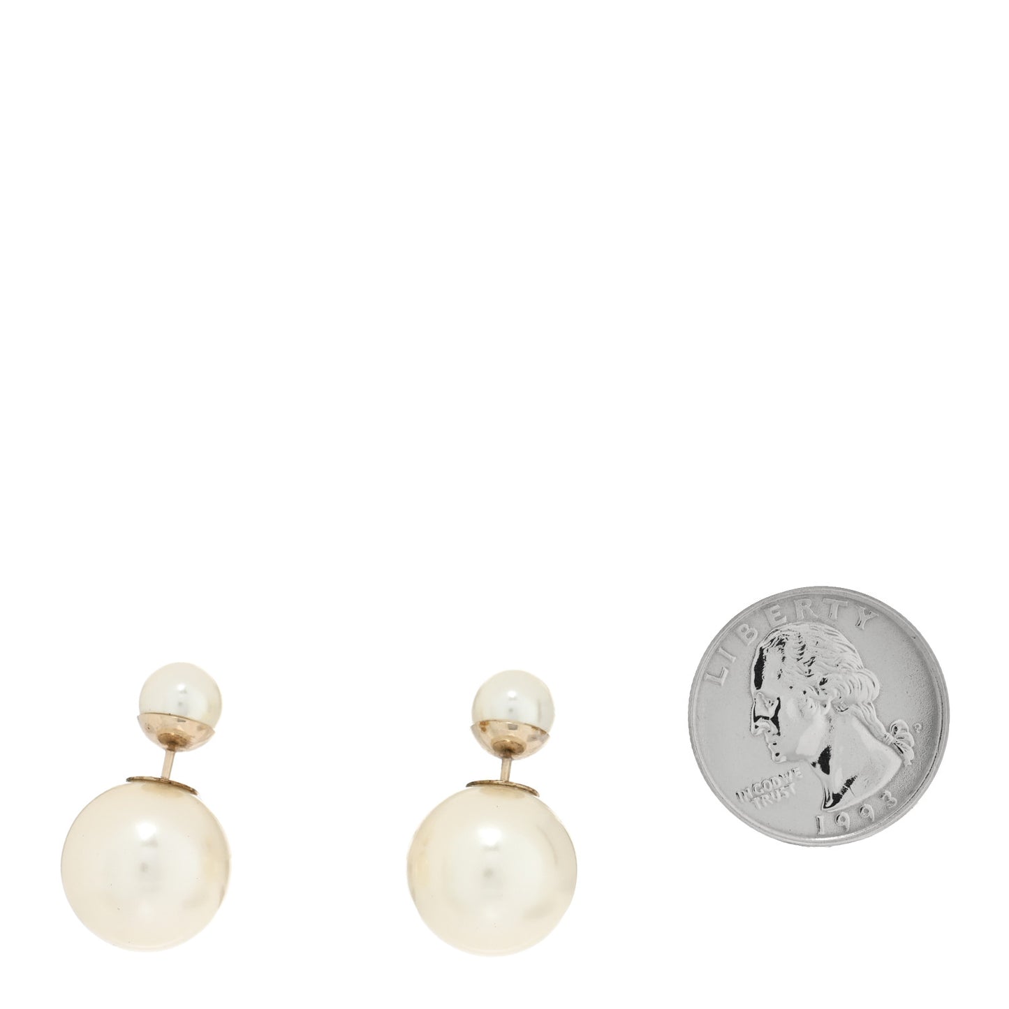 Pearl Mise En Dior Tribal Earrings Gold