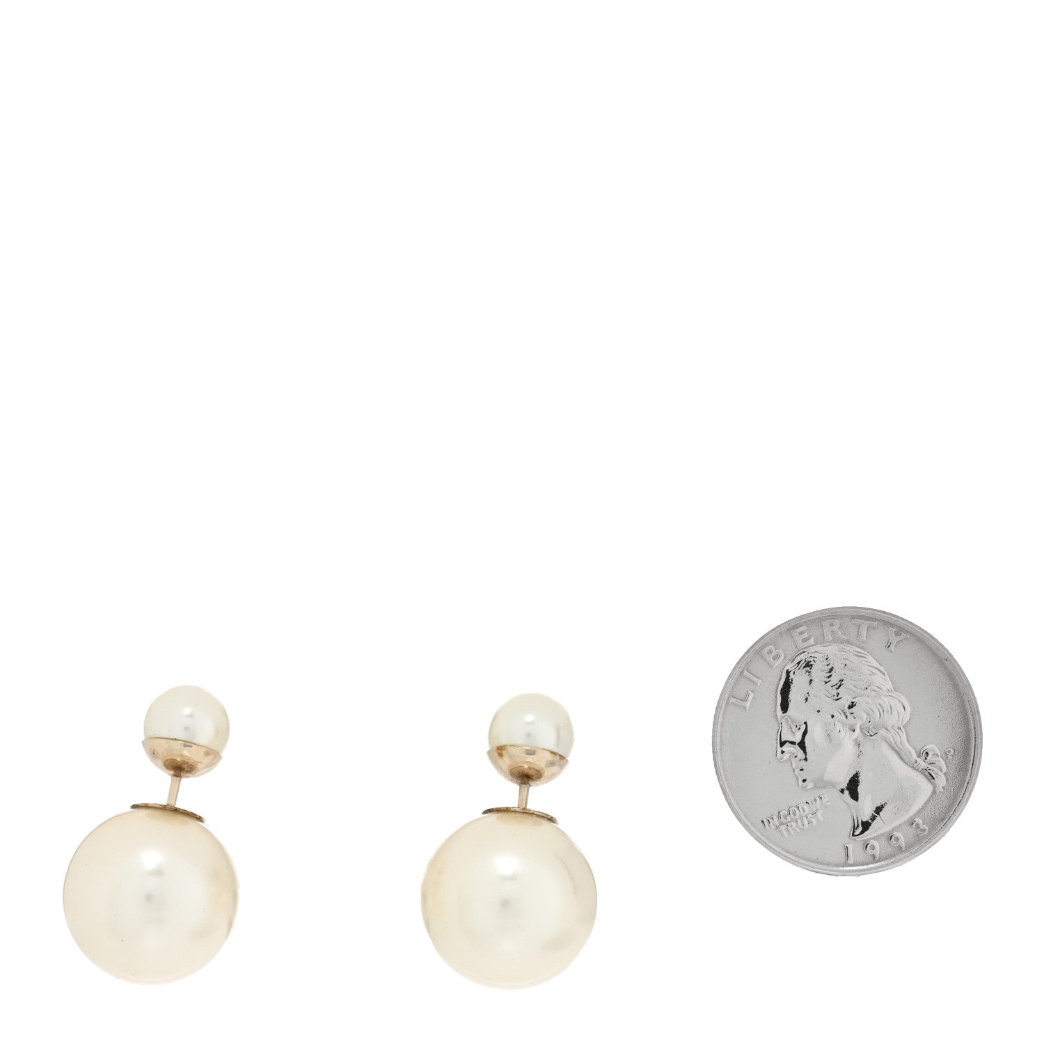 Christian Dior Pearl Mise En Dior Tribal Earrings Gold 2 of 5