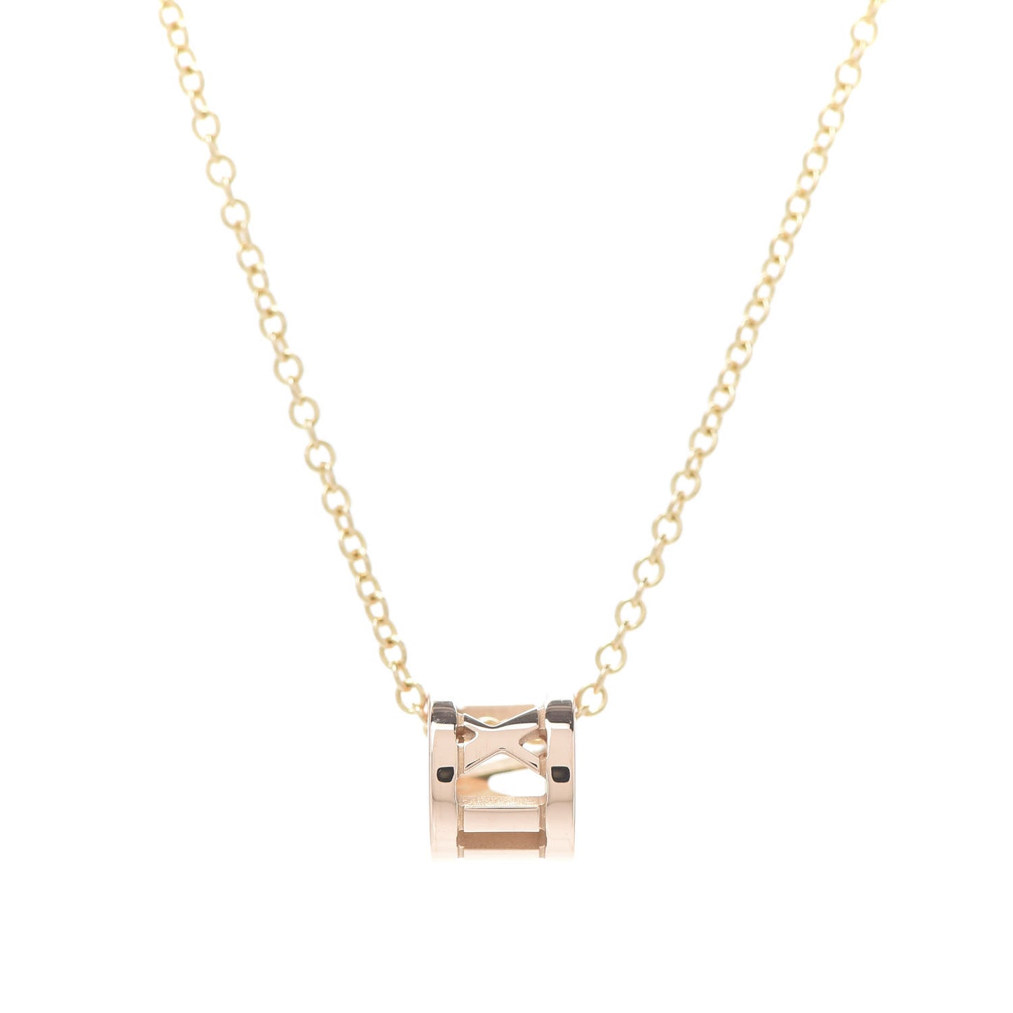 18K Rose Gold Atlas Open Pendant Necklace