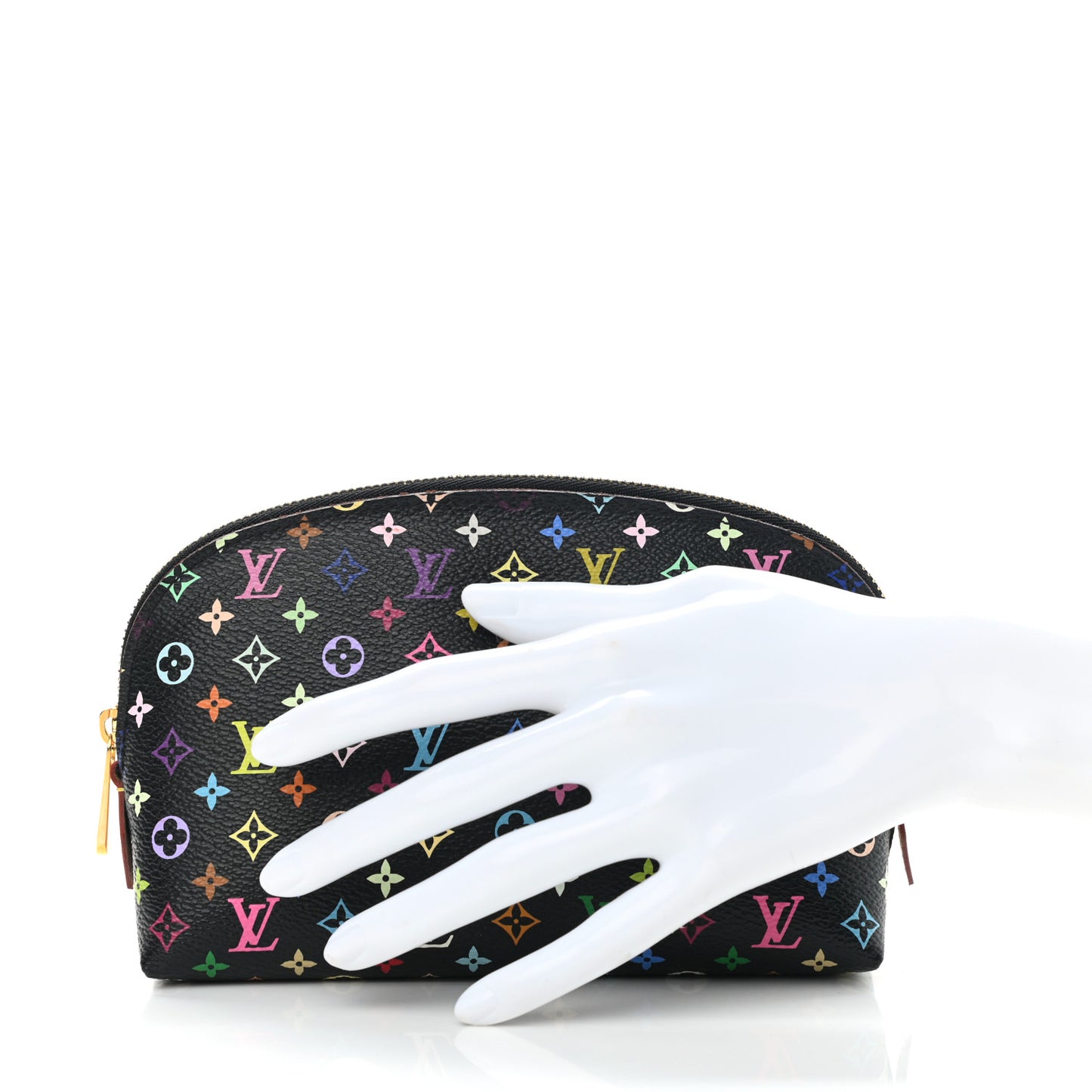 Monogram Multicolor Cosmetic Pouch Black Grenade